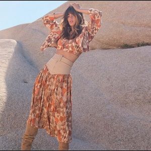 The Bright Side by Rocky Barnes BUNDLE Skirt, Top & Jacket Small NWOT